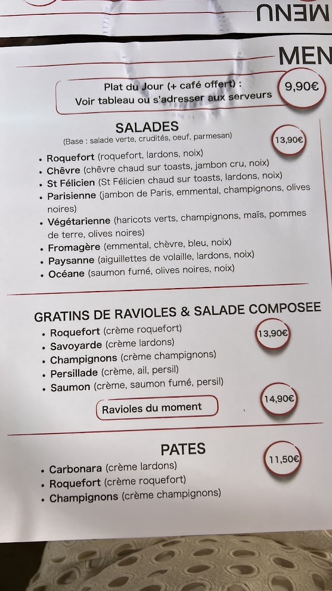 Brasserie La Natation Menu - Image 3