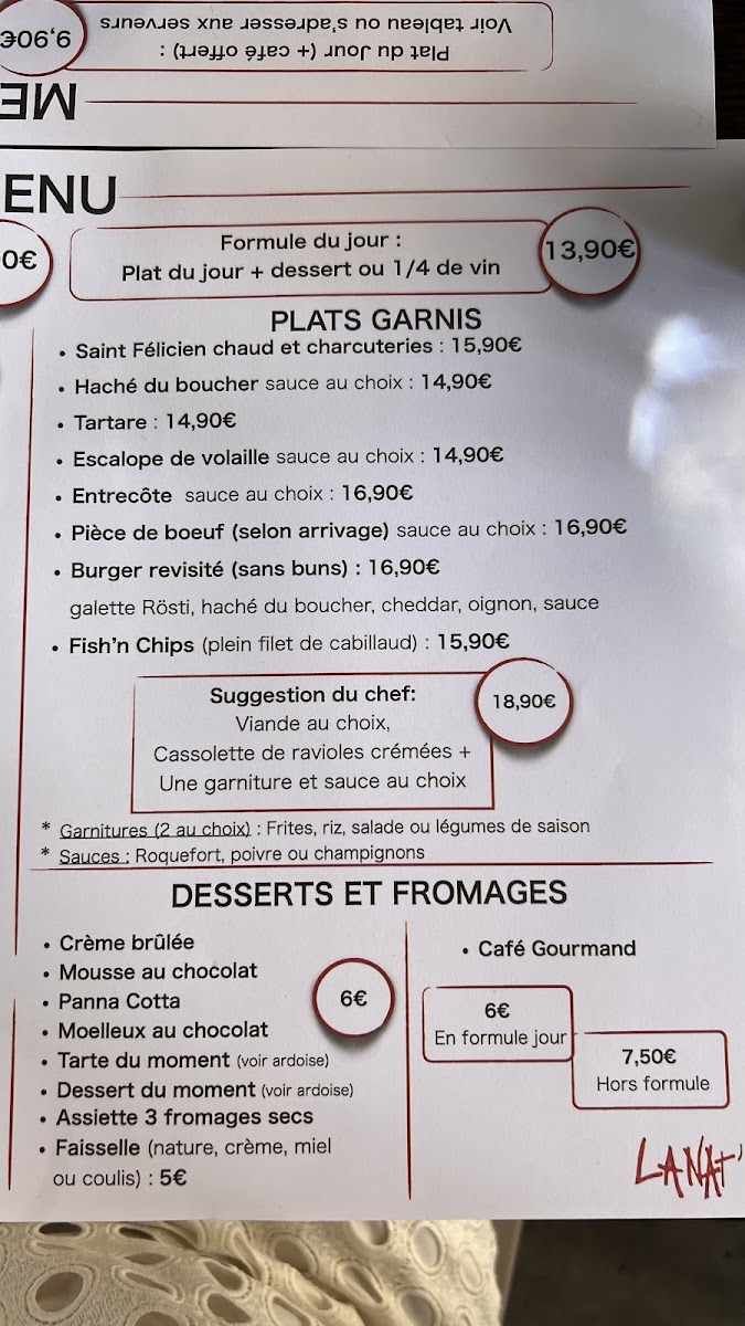 Brasserie La Natation Menu - Image 4